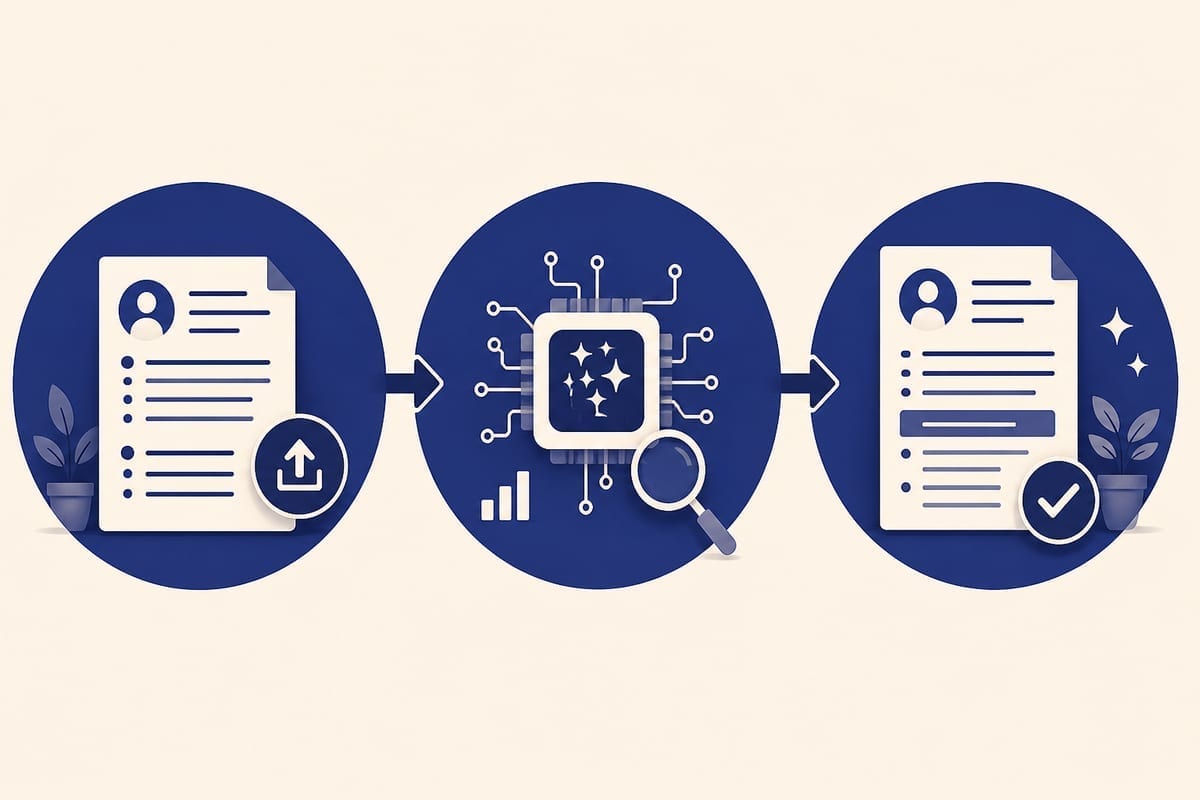 Workflow CV z AI — dane, prompt, edycja