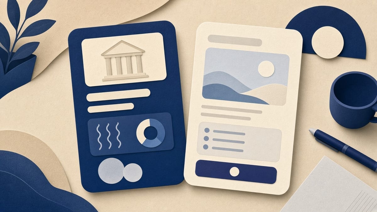 Porównanie kont — karty bankowe na biurku, telefon