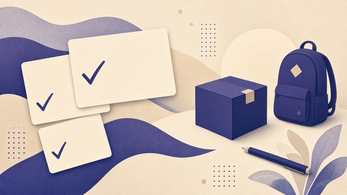 Checklist logistyki — abstrakcja bez tekstu